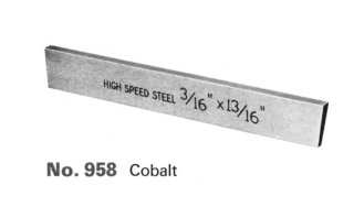 Cobalt Steel (Catl No 958)